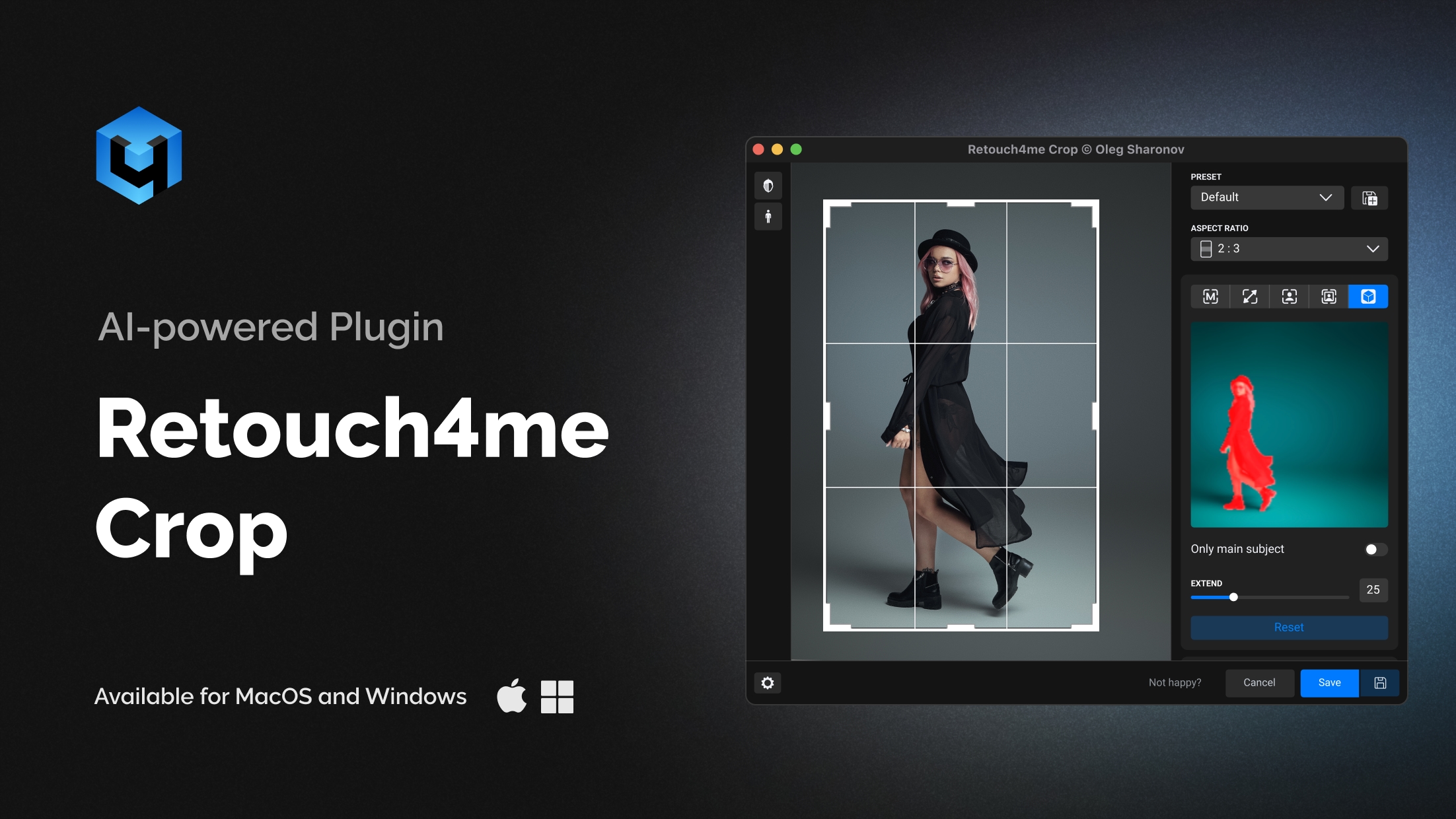 Retouch4me Crop — video preview