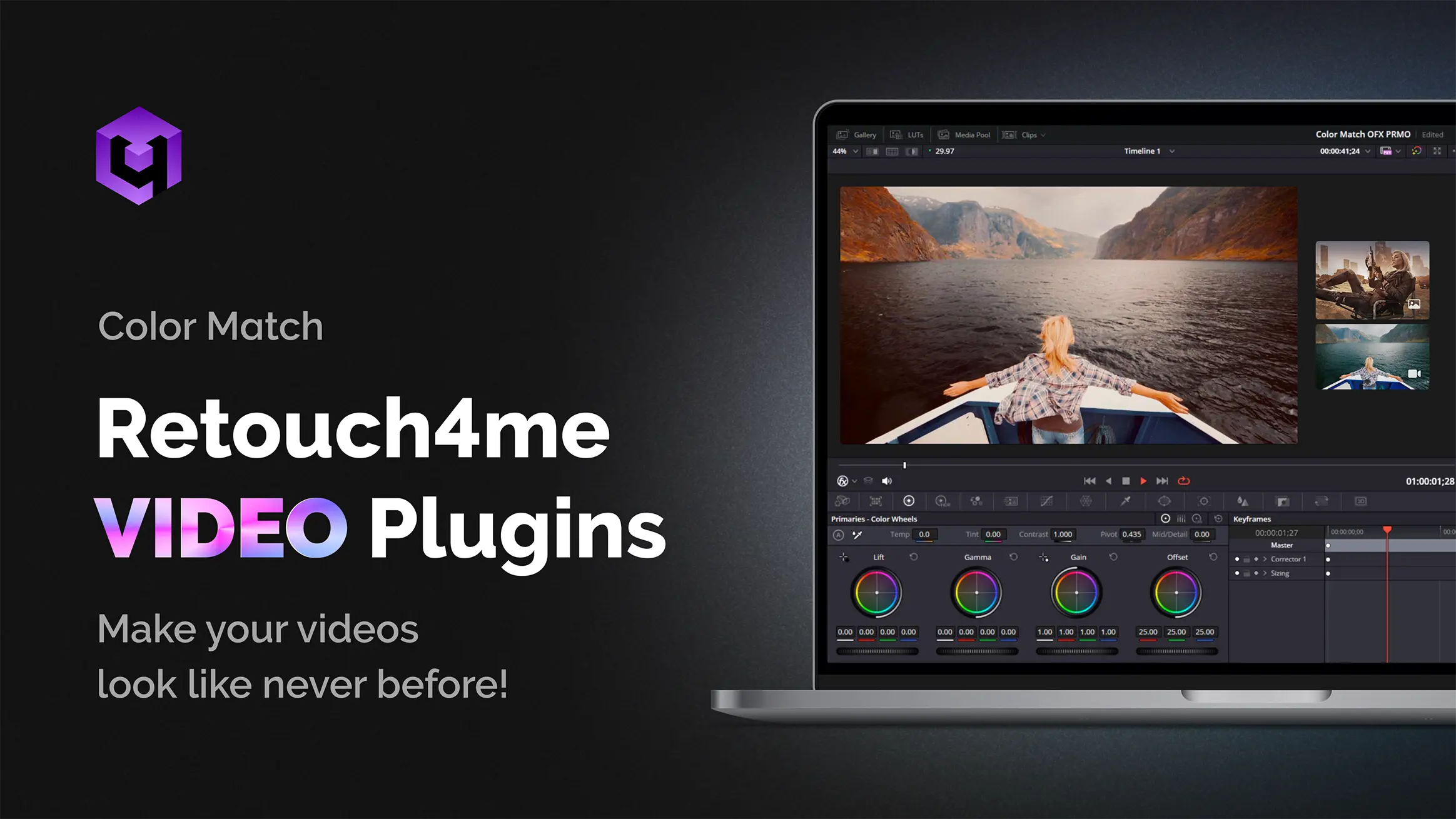 Color Match – Retouch4me Video-Plugins. Lassen Sie Ihre Videos wie nie zuvor aussehen!